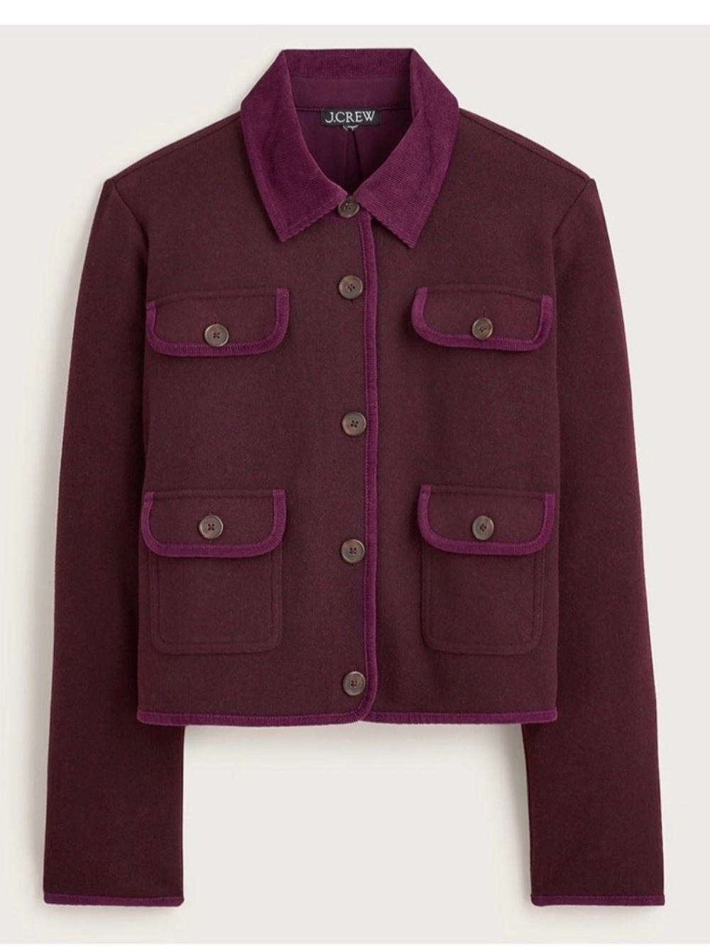J. Crew Wool Blend Utility Jacket